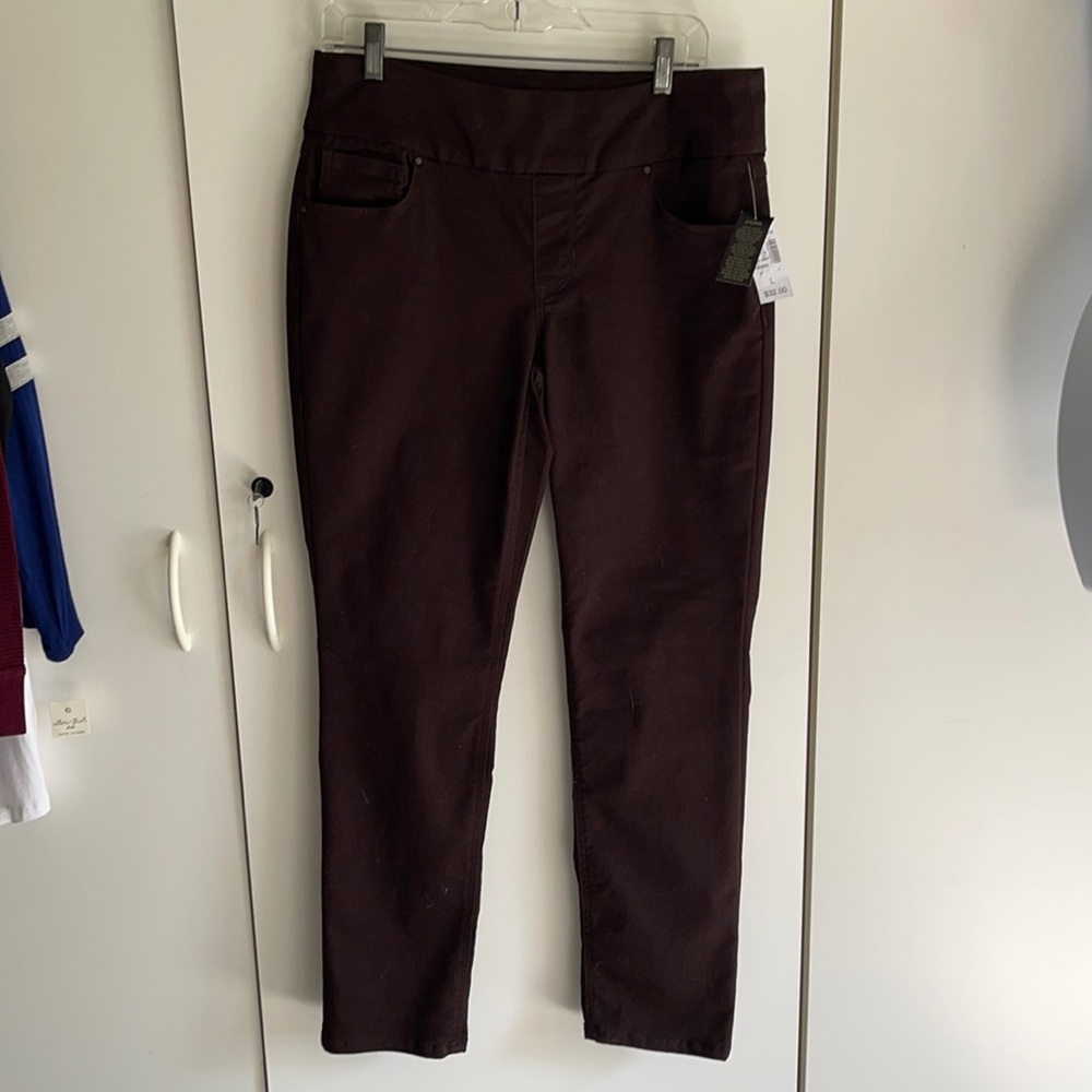 NWT Women brown pants. Size Large